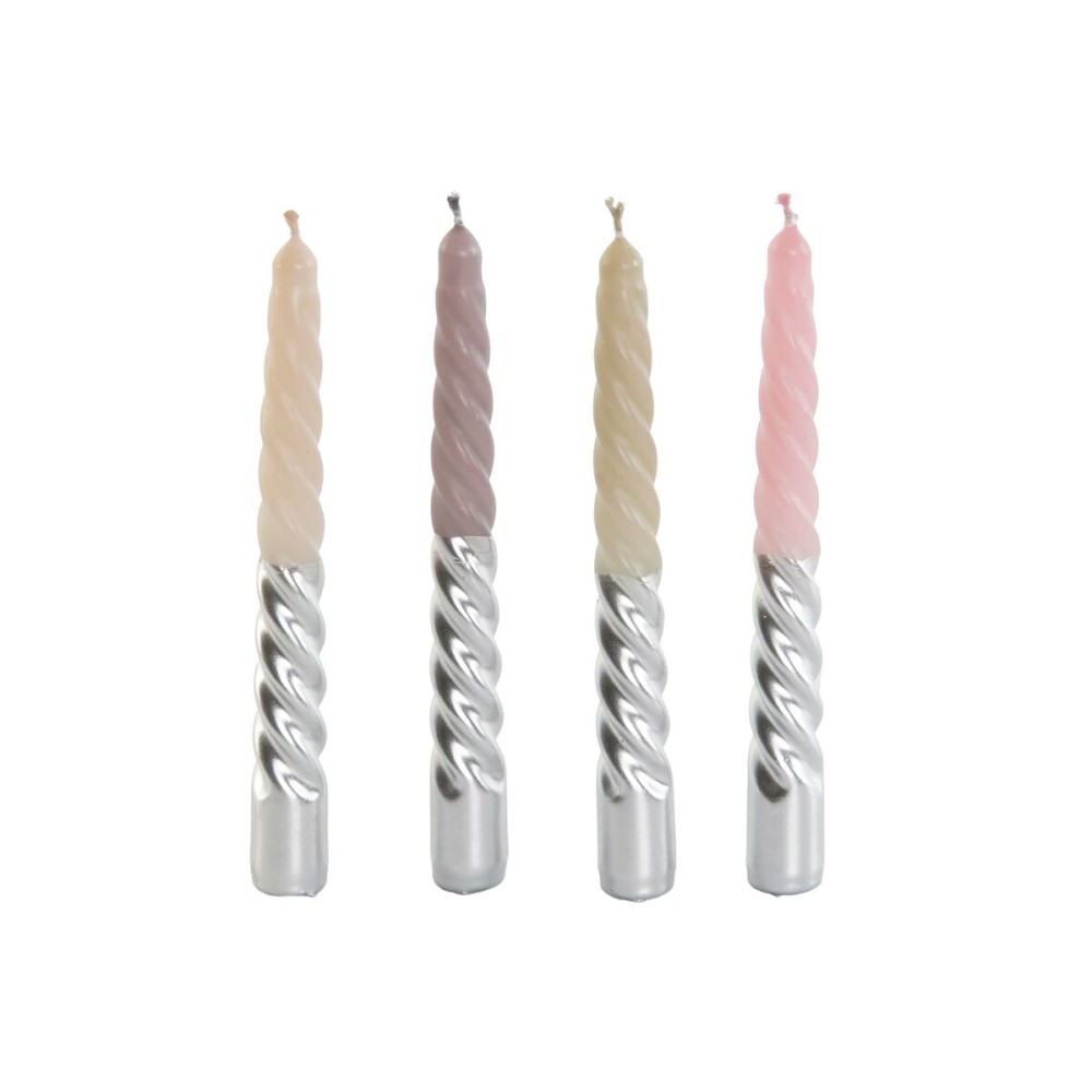 Kerzen-Set DKD Home Decor zweifarbig 2 x 2 x 18,5 cm 4 Stücke (4 Stück)