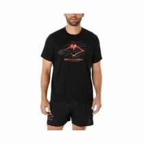 Men’s Short Sleeve T-Shirt Asics Fujitrail Logo Ss Top Black