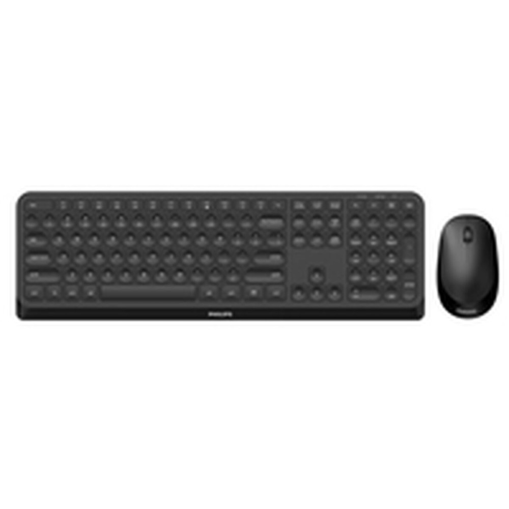 Tastatur mit Maus Philips Schwarz Qwerty US