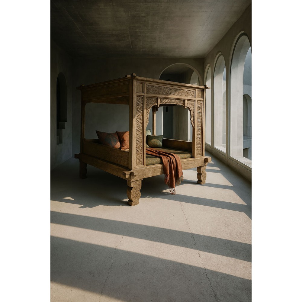 Lit Home ESPRIT Naturel 225 x 160 x 206 cm