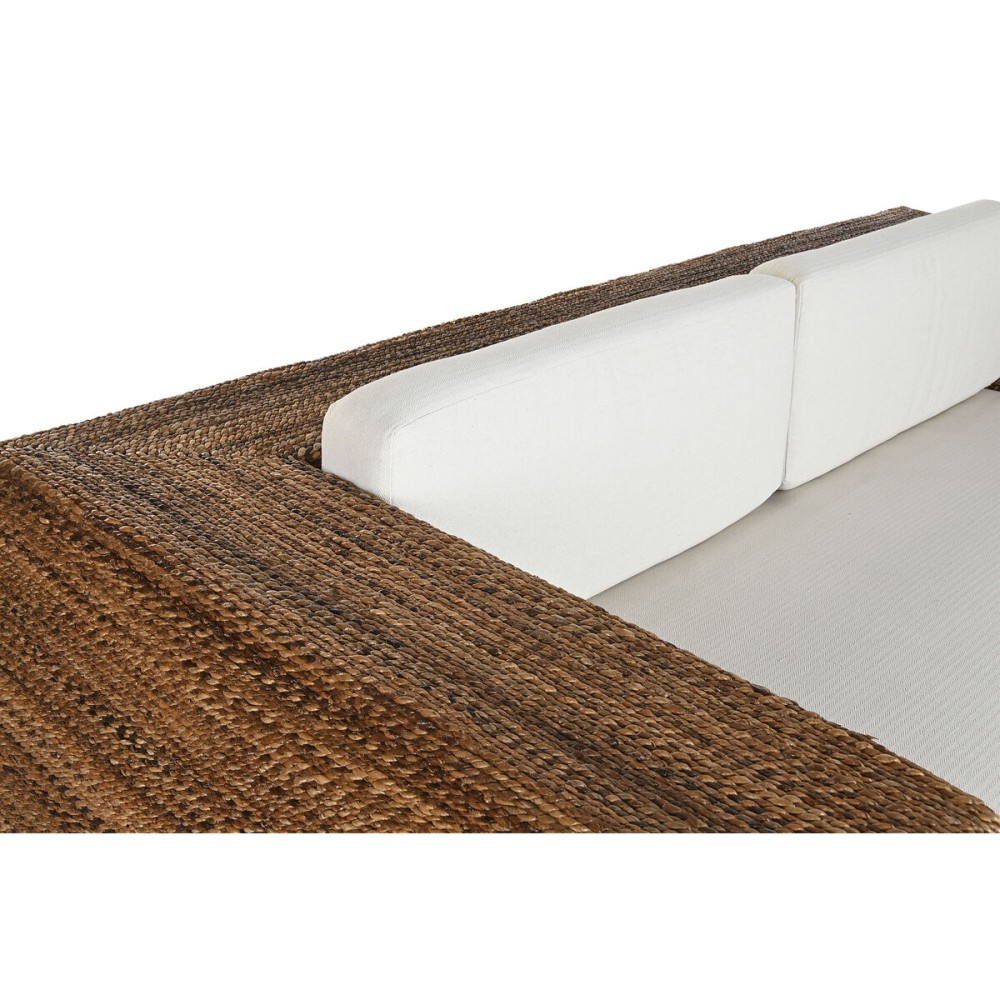 Garden sofa Home ESPRIT White Natural 192 x 92 x 65 cm