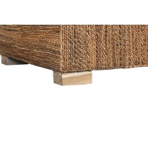 Garden sofa Home ESPRIT White Natural 192 x 92 x 65 cm