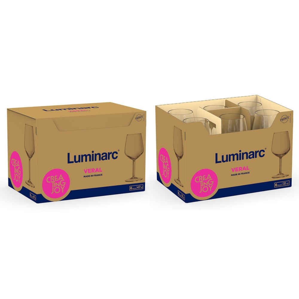 Weinglas Luminarc Veral Durchsichtig Glas 470 ml (6 Stück)