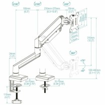 TV Mount TooQ DB1334TNR-B 34" 13"