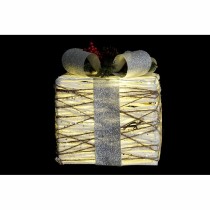 Décoration lumineuse DKD Home Decor Blanc Argenté LED 25 x 25 x 28 cm (3 Pièces)