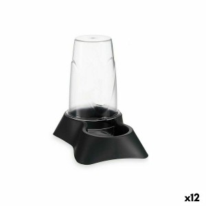 Mangeoir pour animaux Mascow 87847 Transparent Anthracite polypropylène 650 ml 12,5 x 18 x 19 cm