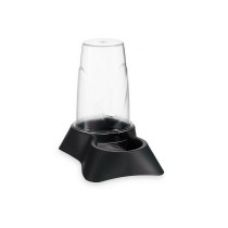 Mangeoir pour animaux Mascow 87847 Transparent Anthracite polypropylène 650 ml 12,5 x 18 x 19 cm