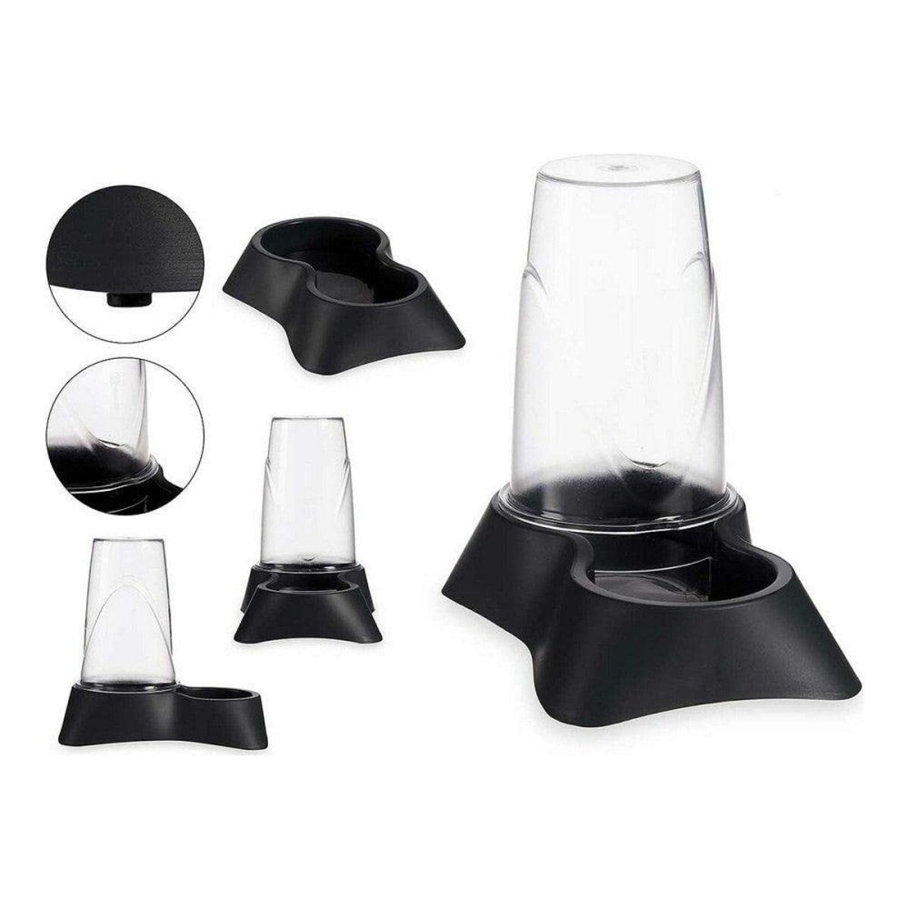 Pet feeding dish Mascow 87847 Transparent Anthracite polypropylene 650 ml 12,5 x 18 x 19 cm