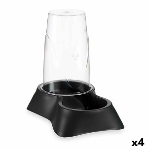 Mangeoir pour animaux Mascow 87851 Noir polypropylène 3,5 L 21,5 x 32,5 x 32,5 cm Distributeur (4 Unités)