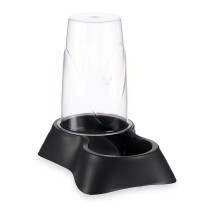 Pet feeding dish Mascow 87851 Black polypropylene 3,5 L 21,5 x 32,5 x 32,5 cm Dispenser (4 Units)