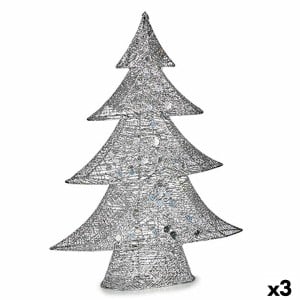 Christmas Tree Krist+ 00126 Silver Metal Christmas Tree 12 x 59,5 x 48,5 cm (3 Units)