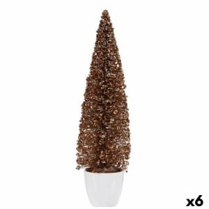 Sapin de Noël Krist+ 2402/15-2-3 Bronze Doré Plastique Sapin de Noël 10 x 38 x 10 cm (6 Unités)