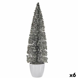 Weihnachtsbaum Krist+ 2402/15-2-1 Silberfarben Silber Kunststoff Weihnachtsbaum 10 x 38 x 10 cm (6 Stück)