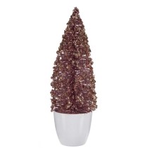 Sapin de Noël Krist+ 2402/11-2-2 Rose Doré Plastique Sapin de Noël 9 x 28 x 9 cm (6 Unités)