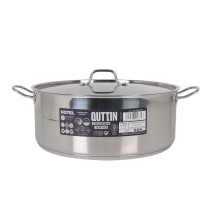 Casserole avec Couvercle Quttin Aluminium 36 x 14 cm (2 Unités)