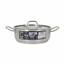 Casserole with lid Quttin Hotel Steel ø 24 x 9 cm (4 Units)