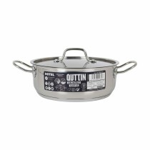 Topf mit Deckel Quttin Hotel Stahl ø 24 x 9 cm (4 Stück)