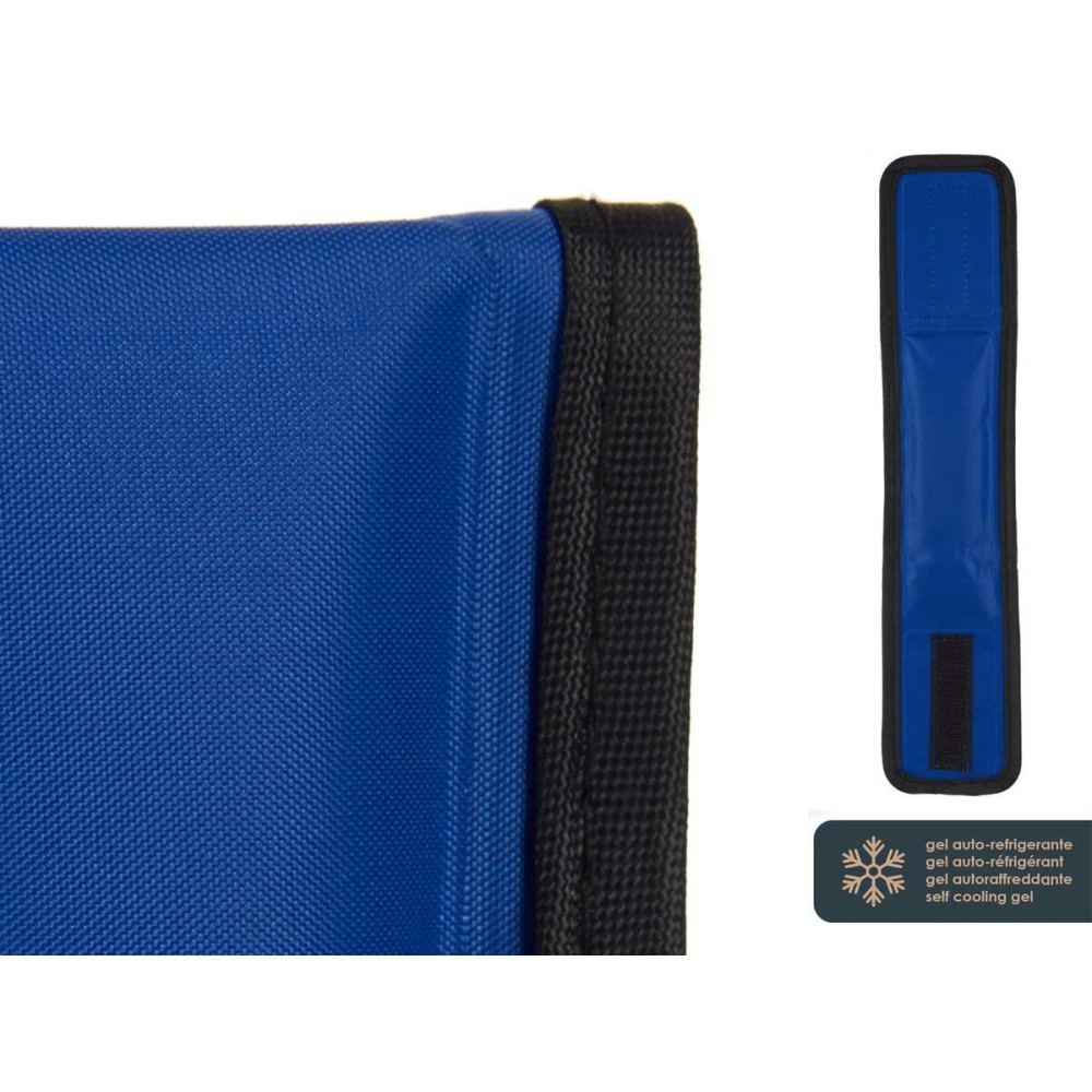 Collier pour Chien Mascow TOY0417-S Bleu Noir Polyester PVC Gel 6,3 x 1 x 30 cm Réfrigérant (4 Unités)