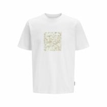 Men’s Short Sleeve T-Shirt Jack & Jones JCOTARMAC CAMO FRONT TEE 12273239 White