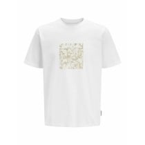 Men’s Short Sleeve T-Shirt Jack & Jones JCOTARMAC CAMO FRONT TEE 12273239 White