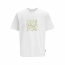 Men’s Short Sleeve T-Shirt Jack & Jones JCOTARMAC CAMO FRONT TEE 12273239 White