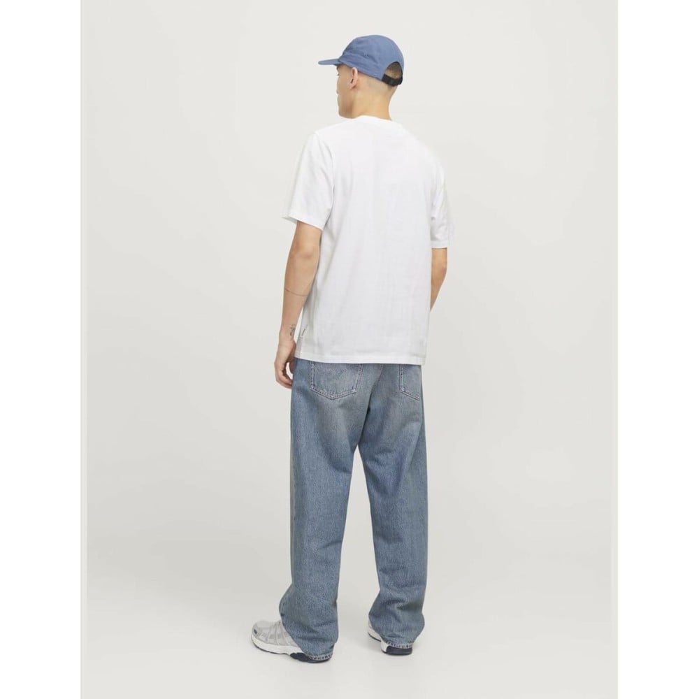 Men’s Short Sleeve T-Shirt Jack & Jones JCOTARMAC CAMO FRONT TEE 12273239 White