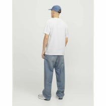 Men’s Short Sleeve T-Shirt Jack & Jones JCOTARMAC CAMO FRONT TEE 12273239 White