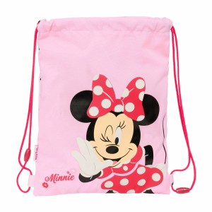 Sac à dos serré par des ficelles Minnie Mouse Naive Rose 26 x 34 x 1 cm
