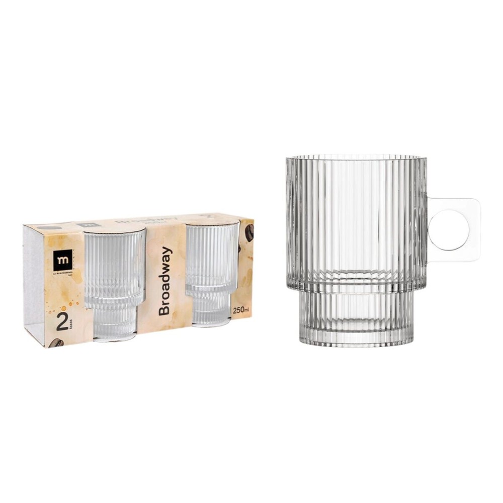 Ensemble de tasses à café La Mediterránea Broadway 2 Pièces (18 Unités)