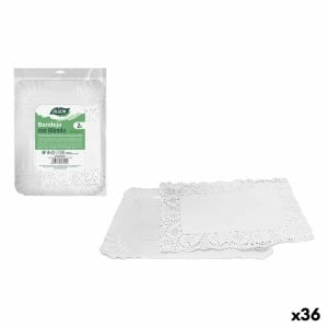 Plateau apéritif Algon Rectangulaire 22 x 28 cm 2 Pièces (36 Unités)