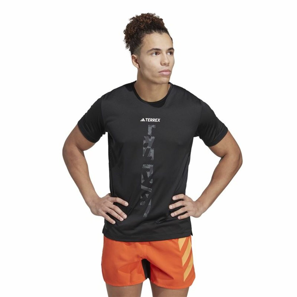 T-shirt à manches courtes homme Adidas Agr Shirt Noir