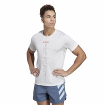 T-shirt à manches courtes homme Adidas Agr Shirt Blanc