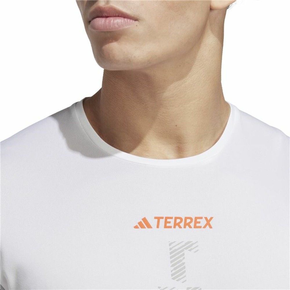 T-shirt à manches courtes homme Adidas Agr Shirt Blanc