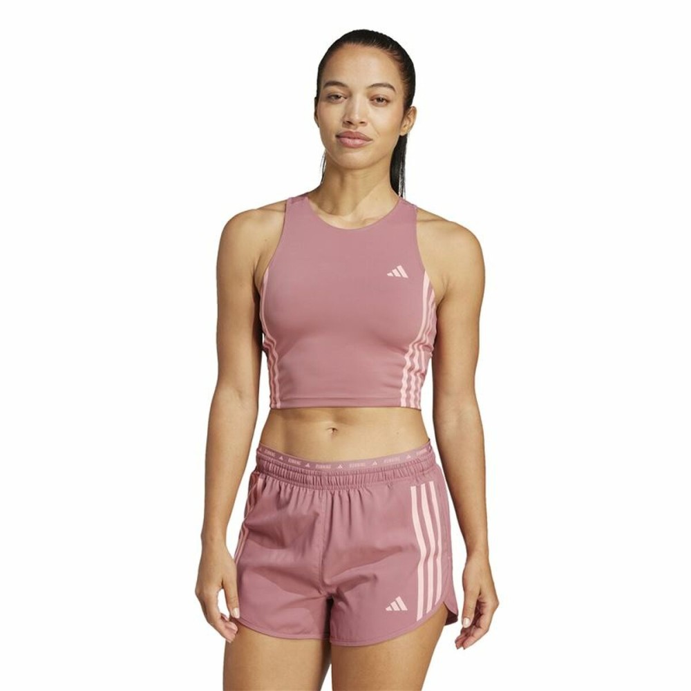Herren Kurzarm-T-Shirt Adidas Own The Run Rosa