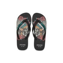 Tongs pour Homme Jack & Jones JFWSKULLS FLIP FLOP 12280854 Noir