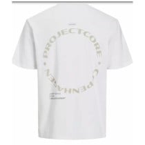 T-shirt à manches courtes homme Jack & Jones JCOPACER BACK PRINT TEE 12273297 Blanc
