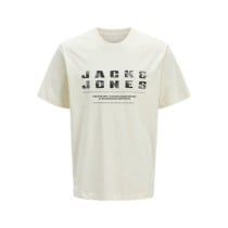 T-shirt à manches courtes homme Jack & Jones JCORECHARGE FRONT BRANDING TEE CREW NECK 12274716 Blanc