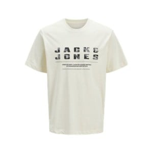 T-shirt à manches courtes homme Jack & Jones JCORECHARGE FRONT BRANDING TEE CREW NECK 12274716 Blanc