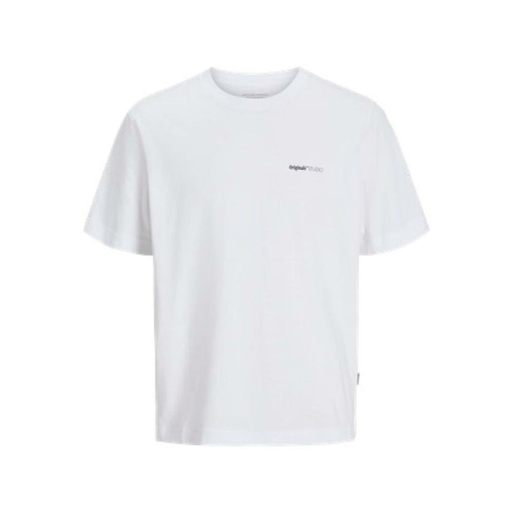 T-shirt à manches courtes homme Jack & Jones JORVARENNA PAINTED BACK TEE Blanc