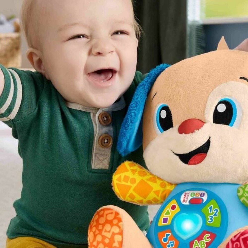Jouet Peluche Fisher-Price Laugh and Learn Puppy Progressive Awakening Musical Plush JFD20 Marron Tissu Peluche Musical Chien
