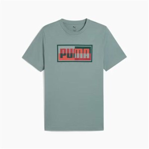 Herren Kurzarm-T-Shirt Puma Graphics Blau grün