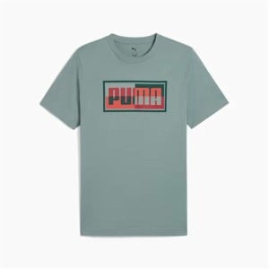 Men’s Short Sleeve T-Shirt Puma Graphics Blue Green
