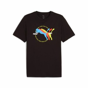 Herren Kurzarm-T-Shirt Puma Graphics Schwarz