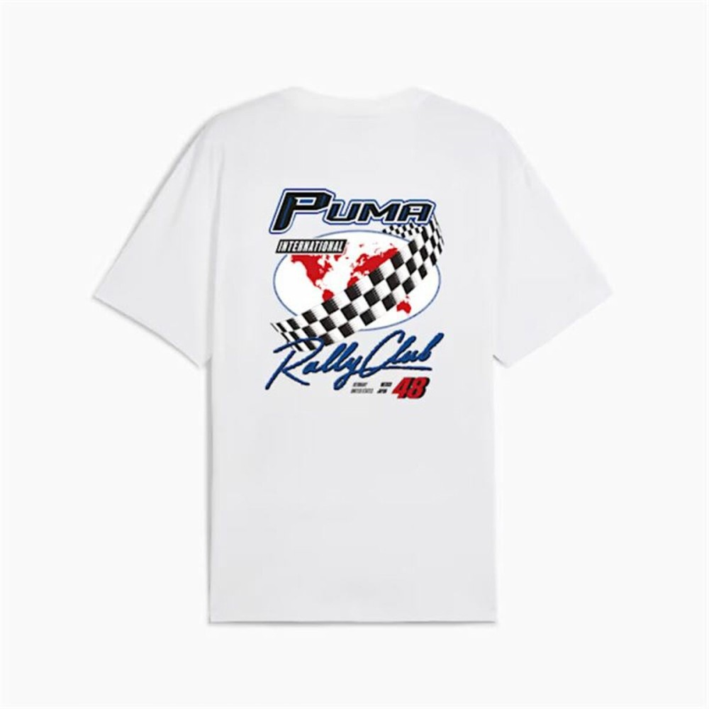 T-shirt à manches courtes homme Puma Graphics Moto Flag Blanc