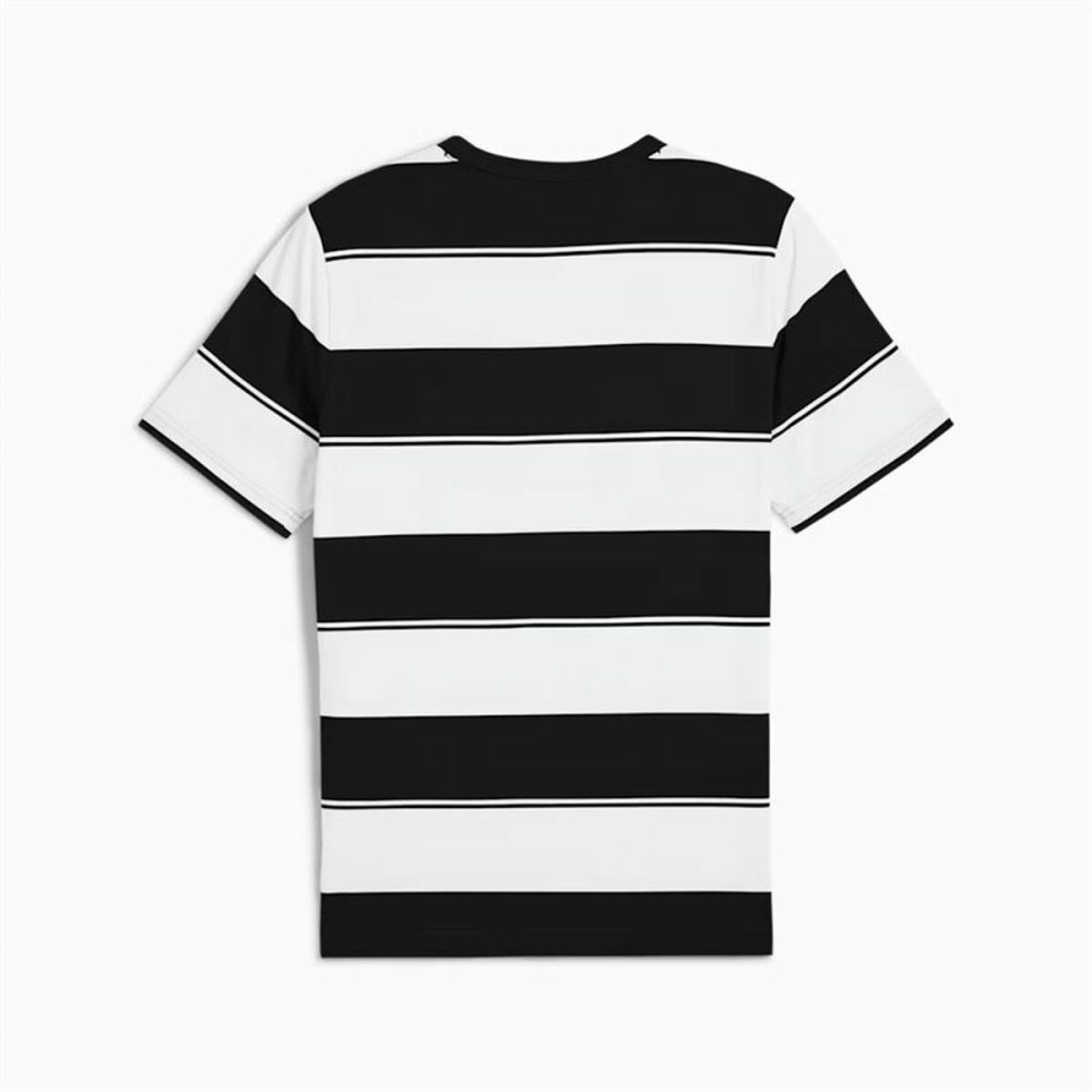 Herren Kurzarm-T-Shirt Puma Class Striped T Schwarz