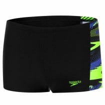 Jungen Badehose Speedo Boom Panel Aquashort Schwarz