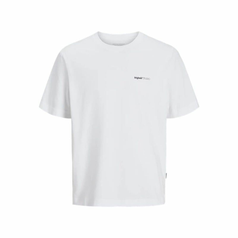 Men’s Short Sleeve T-Shirt Jack & Jones Jorvarenna Painted White