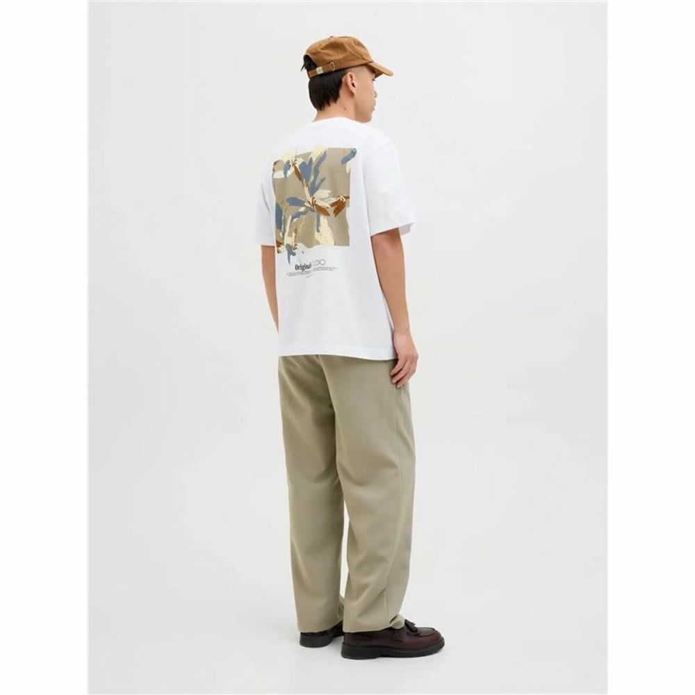 Men’s Short Sleeve T-Shirt Jack & Jones Jorvarenna Painted White