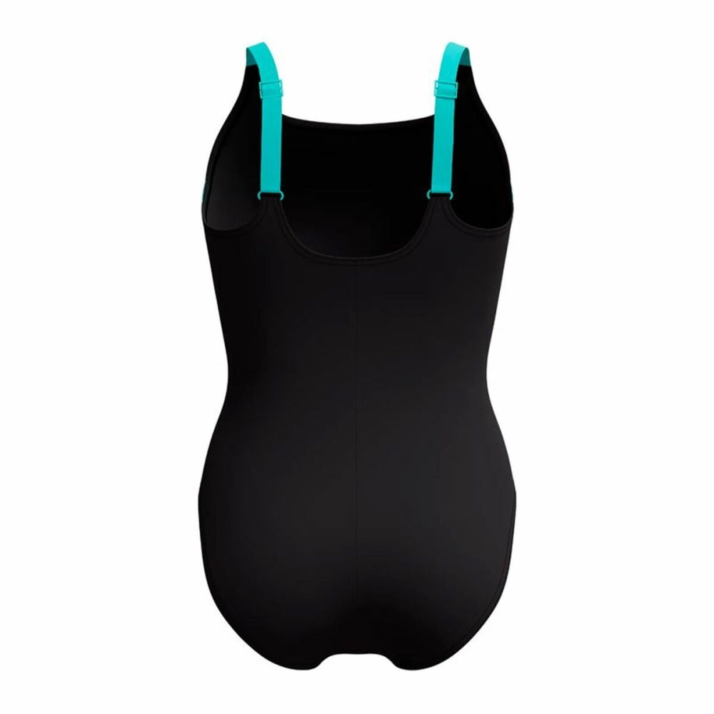 Damen Badeanzug Speedo Shaping Solid Splice Schwarz