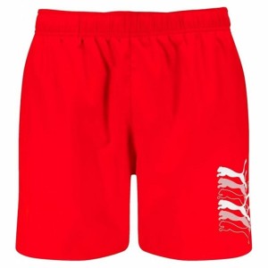 Herren Badehose Puma Swim Cats Mid Rot